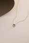 Heliophilia Silver Collar de Plata de Ley 925 con Recubrimiento de Radio en Oro